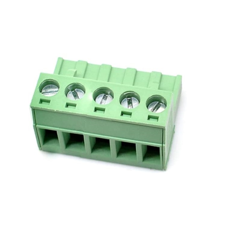 5 Pin Right Angle Screw Terminal Block Female Connector 5.08mm Pitch