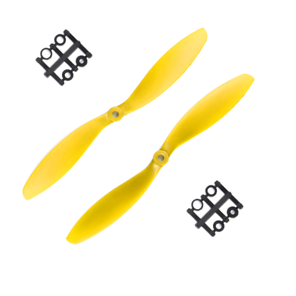 Orange HD Propellers 9047(9X4.7) ABS Yellow 1CW+1CCW- 1 Pair Sharvielectronics