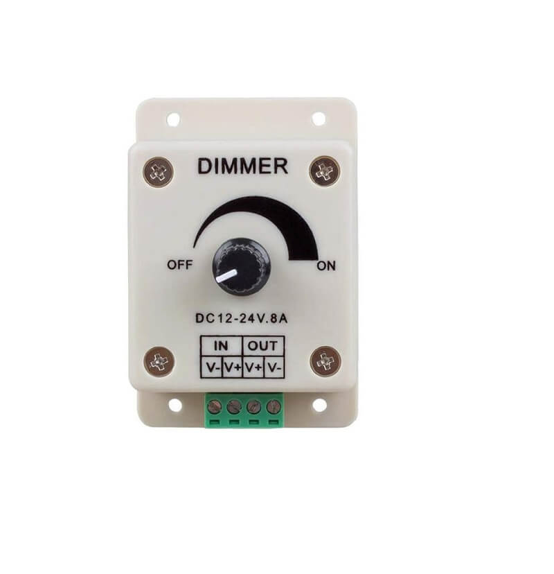 12V-24V 8A Adjustable Dimmer Switch For Single LED Strip Sharvielectronics