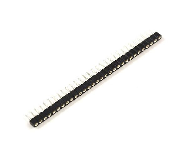 2.54mm Female 40x1 Pin Header Single Row Straight Round Pin Sharvielectronics