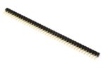40x1 Gold Plated Pin Female Header Single Row Straight Round Pin - 2.54mm Pitch