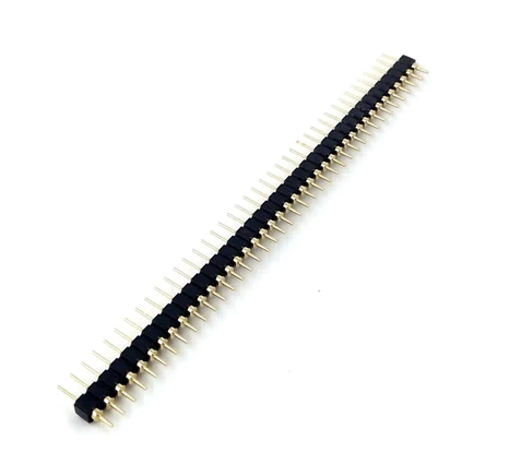 Gold Plated 2.54mm Male 40x1 Pin Header Single Row Straight Round Pin Sharvielectronics