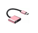 USB-C Headphone Adapter Earphone 3.5mm Jack Charger Port Splitter Mic Support_-Sharvielectronics