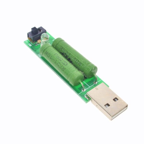 USB Mini Discharge Load Resistor 2A/1A with 1A Green LED 2A Red LED