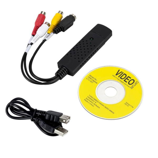 USB2.0 Audio Video Capture Card Adapter VHS To DVD Video Capture Converter-_Sharvielectronics