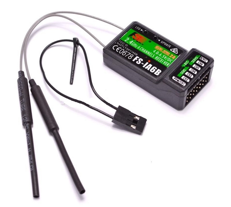 FLY SKY FS IA6B RF 2.4GHz 6CH PPM Output With iBus Port Receiver_Sharvielectronics