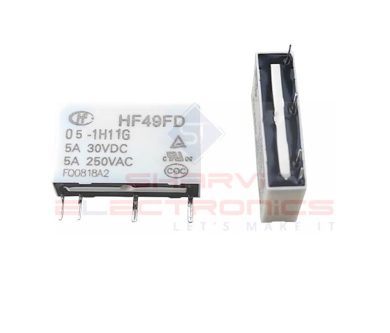 Hongfa HF49FD-005-1H11TF 5VDC 5A SPST Miniature High Power Relay