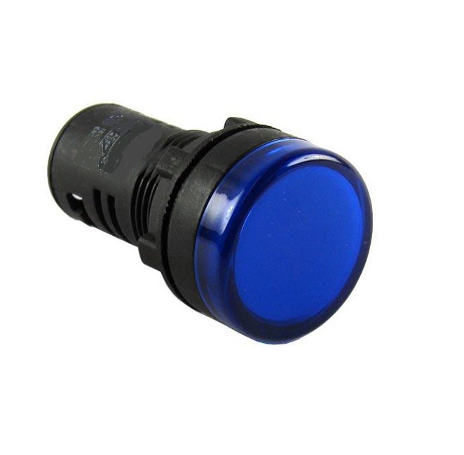LED Indicator Light Pilot Signal Lamp AD16-22DS Blue Electrical Panel Indicator Blue Sharvielectronics