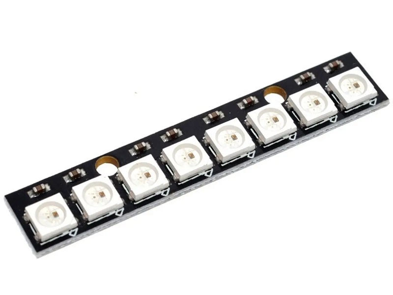 NeoPixel Strip 8 X WS2812 RGB Addressable LED Sharvielectronics