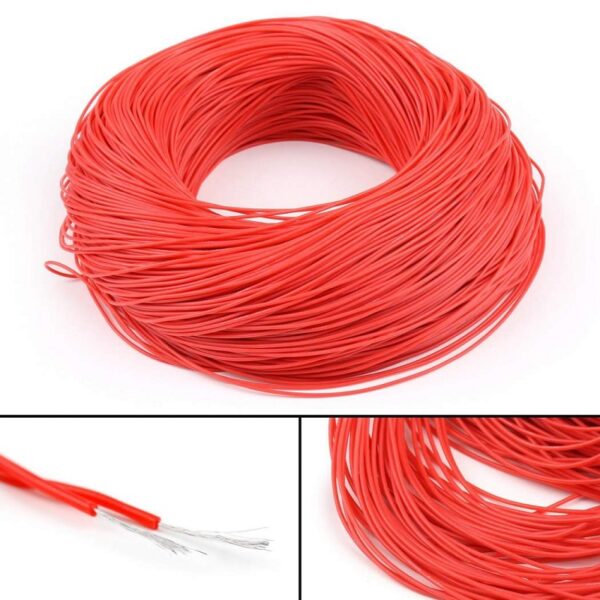 Red Wire High Quality 28AWG Silicone Wire 10 Meter Sharvielectronics