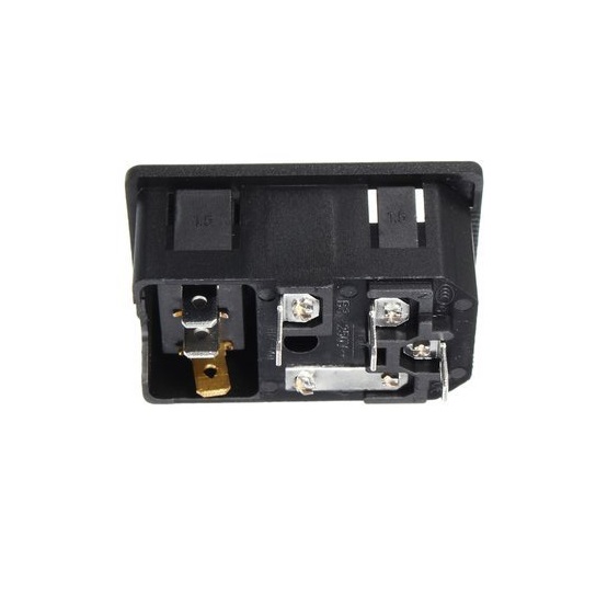 Sharvielectronics: Best Online Electronic Products Bangalore | AC 01 Socket 3 Pin AC Power Socket With Indicator Switch and Fuse Connector Socket Sharvielectronics | Electronic store in bangalore