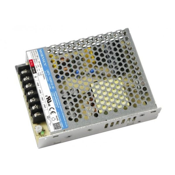 LM75-10D0524-20 Mornsun SMPS - (5V 5A) And (24V 2A) 73 Watt AC/DC Enclosed Switching Dual Output Power Supply