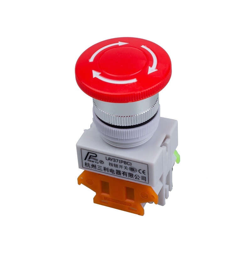 660VAC 10A LAY37 DPST Emergency Stop Push Button Switch-Sharvielectronics