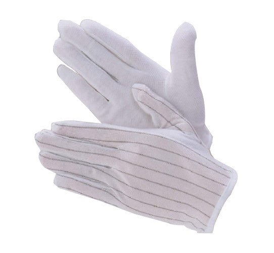 Anti-Static Anti-Skid ESD Gloves with Finger Skid Resistance Spot Sharvielectronics