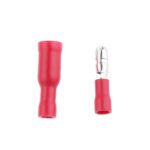 Insulated Wire Crimp Terminal Male-Female Connector Pair -Red Colour
