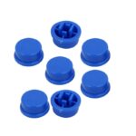 12x12x7.3 mm Round Cap for Square Tactile Switch - Blue Sharvielectronics