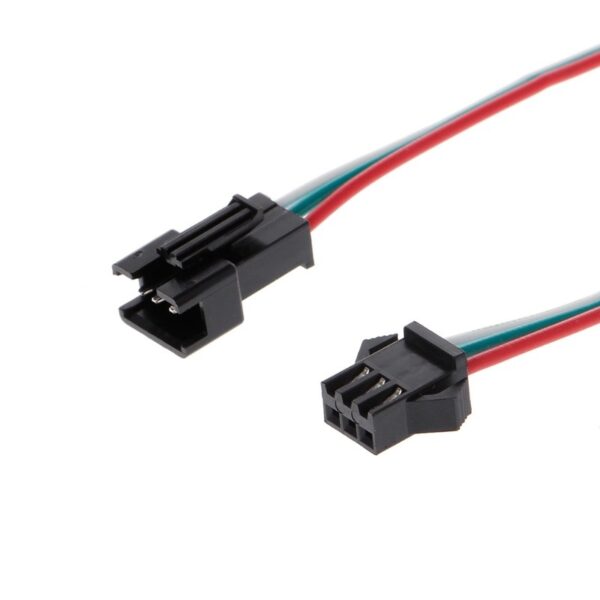 22 AWG JST SM 3 Pin Plug Male and Female Connector with 115 mm wire