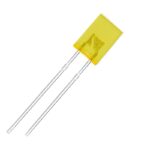 2x5 mm Rectangular Flat Top Yellow LED SHarvielectronics