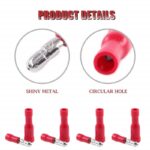 FRD-MPD 1.25-156 Bullet Male and Female Insulated Wire Crimp Connector Pair -Red