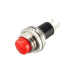 10mm Panel Mount Momentary Push Button Switch - Red