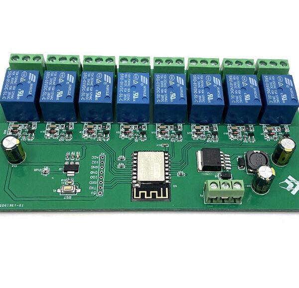 5V/7-28V ESP8266 WIFI 8 Channel Relay Module ESP-12F Development Board Power Supply Wireless WIFI Module