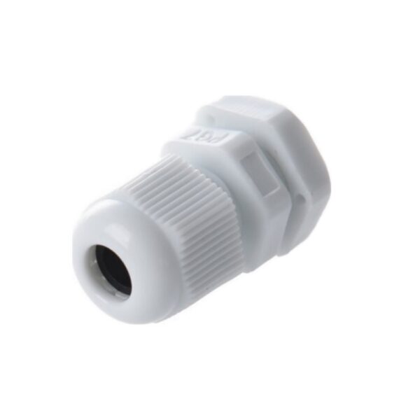 PG7 Gland - Waterproof IP68 Nylon Plastic Cable Gland Connector - White