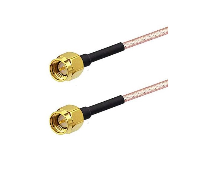 Sharvielectronics: Best Online Electronic Products Bangalore | RF RG178 SMA Male to SMA Male Nut Bulkhead Crimp Antenna Low Loss Coaxial Cable 1 Meter Cable Length Sharvielectronics | Electronic store in Karnataka