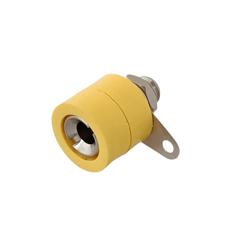 4mm Banana Socket Jack For Banana Plug Terminal Connector - Yellow
