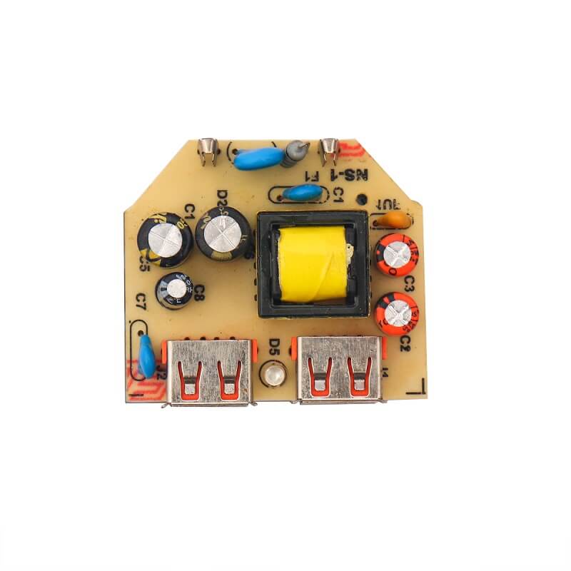 5V 2.2A (11W) Isolation AC-DC Power Supply Module With 2 USB Slots