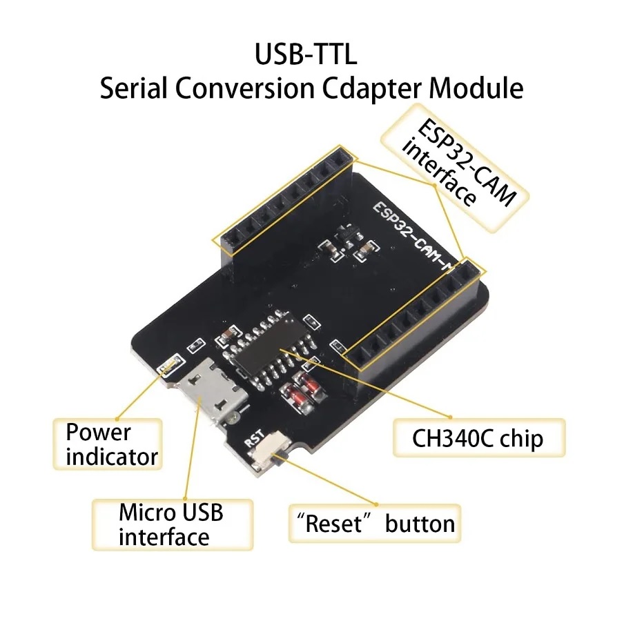 ESP32-CAM-MB Micro USB Download Module For ESP32 CAM Development Board