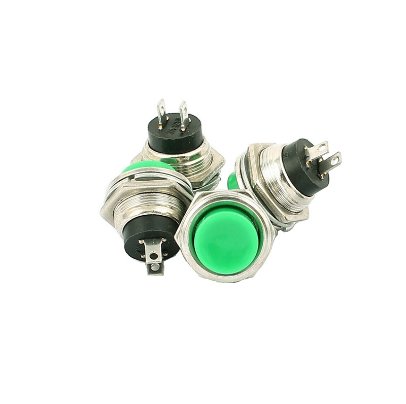 Momentary Push Button Switch (Panel Mount Push Button) - Green