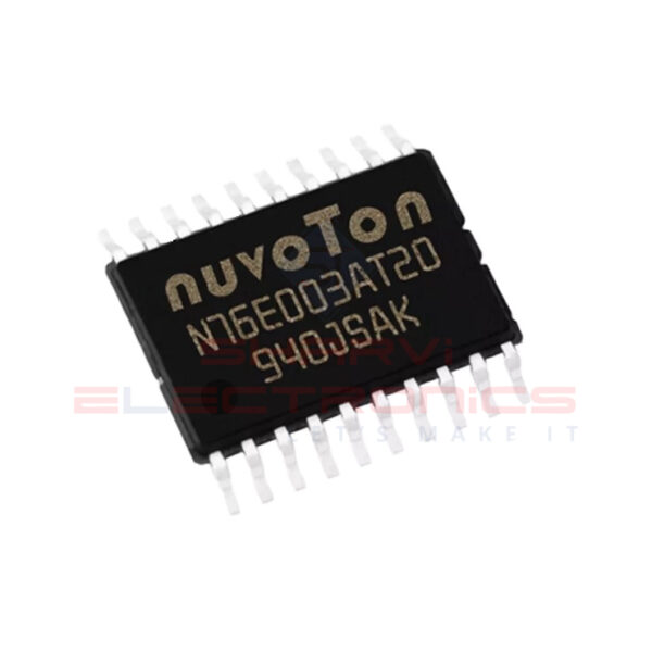 N76E003AT20 - 8Bit 8051 Microcontroller 18Kb Flash 1Kb SRAM 16MHz - 20-TSSOP Package