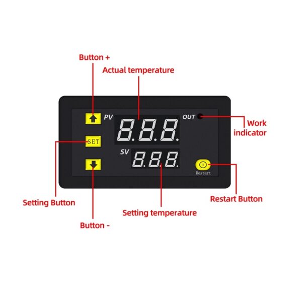 Sharvielectronics: Best Online Electronic Products Bangalore | W3230 DC12V Digital Temperature Controller Microcomputer Thermostat Switch Sharvielectronics | Electronic store in Karnataka