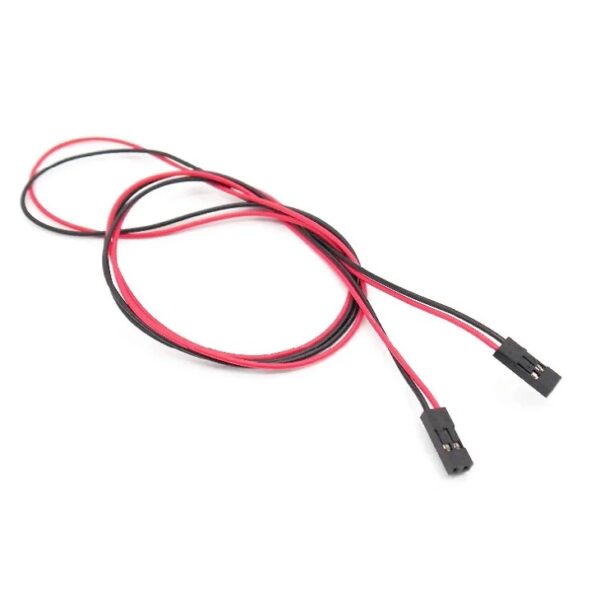 2 Pin Female to Female Dupont Cable For 3D Printer- 70 cm Length