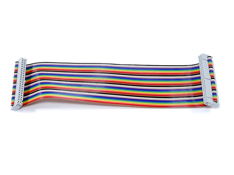 40 Pin Colorful Rainbow GPIO Female To Female Cable For Raspberry Pi - 20CM