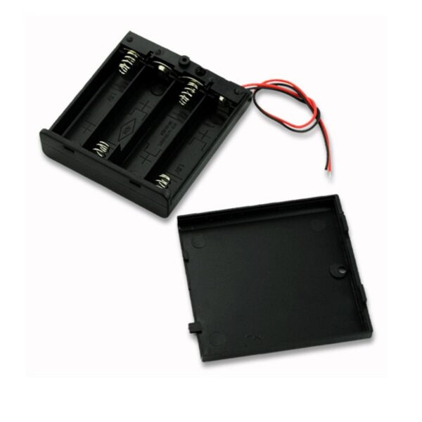 4XAAA Battery Holder With Cover And ON/OFF Switch