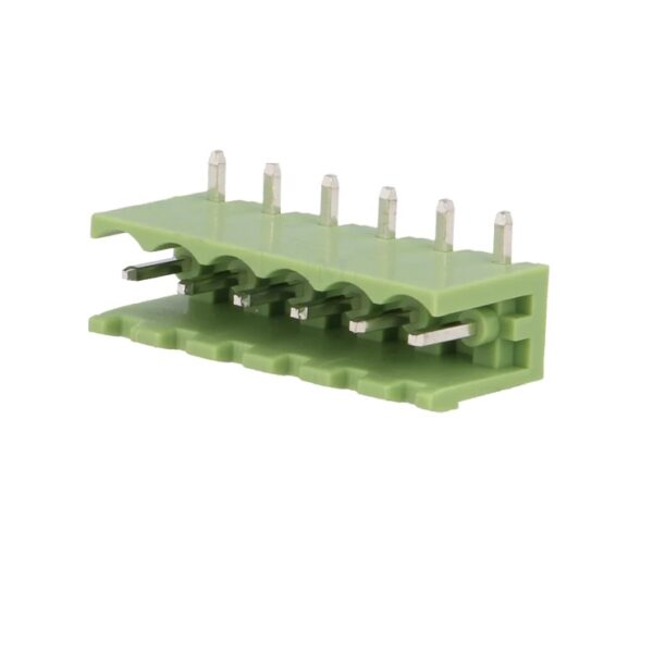 XY2500 6 Pin Right Angle PCB Mount Male Terminal Block Connector 7.62mm Pitch