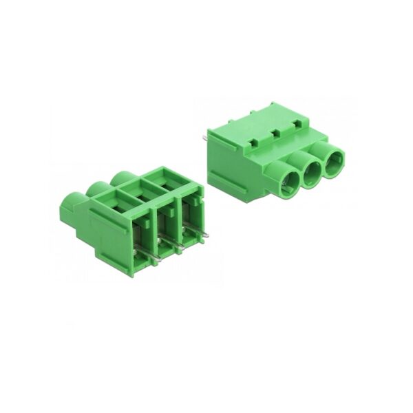 ZB302 3 Pin Straight PCB Mount Male Terminal Block Connector 6.35mm Pitch
