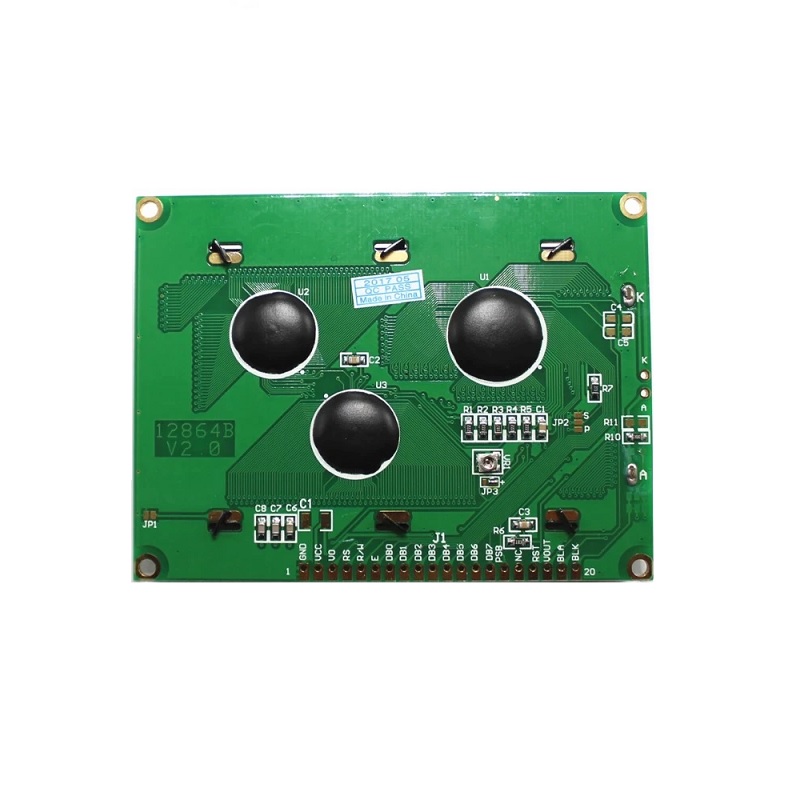 Sharvielectronics: Best Online Electronic Products Bangalore | 12864B V2 Graphic LCD Display 128x64 Character Graphic LCD Display Green Sharvielectronics | Electronic store in Karnataka