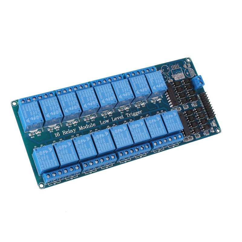 16 Channel 5V Relay Module with Optocoupler and without LM2576 IC
