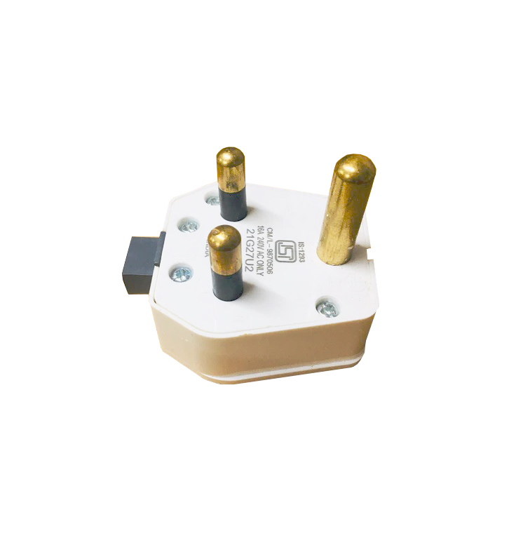 16A 3Pin Flat Plug top With Indicator - HAVELLS