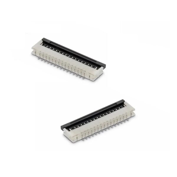 20 Pin FPC FFC SMT Bottom Contacts Flip Connector - 1mm Pitch