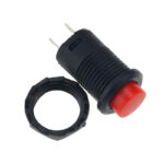 DS-427 DS-428 12mm Panel Mount Momentary Push Button Switch - Red