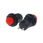 DS-427 DS-428 12mm Panel Mount Momentary Push Button Switch - Red