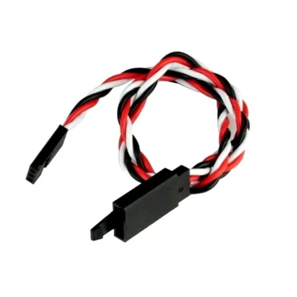 SafeConnect Flat 45CM 22AWG Servo Lead Extension (Futaba) Cable with Hook - 45 CM