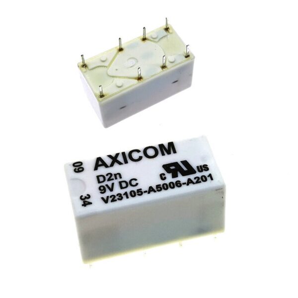 V23105A5006A201 - AXICOM 9V 3A DPDT Telecom Relay PCB Mount