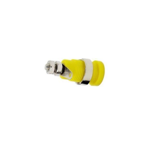 4mm Binding Post Banana Female Socket Panel Mount Connector - Yellow