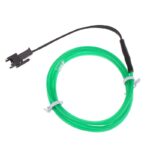 5M Light Dance Party Decor Light Neon LED Lamp Flexible Rope Tube Waterproof LED Strip – Only EL Wire - Green