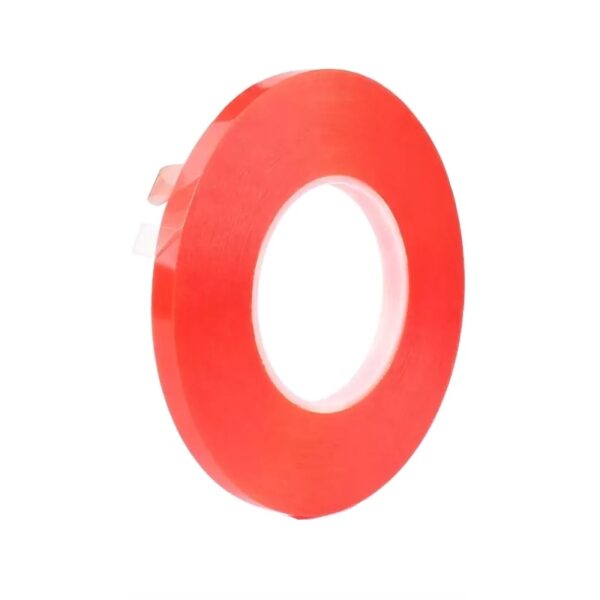 6mmx1mm Double Sided Heat Resistant Acrylic Adhesive Polyester Tape - 10 Meter Length