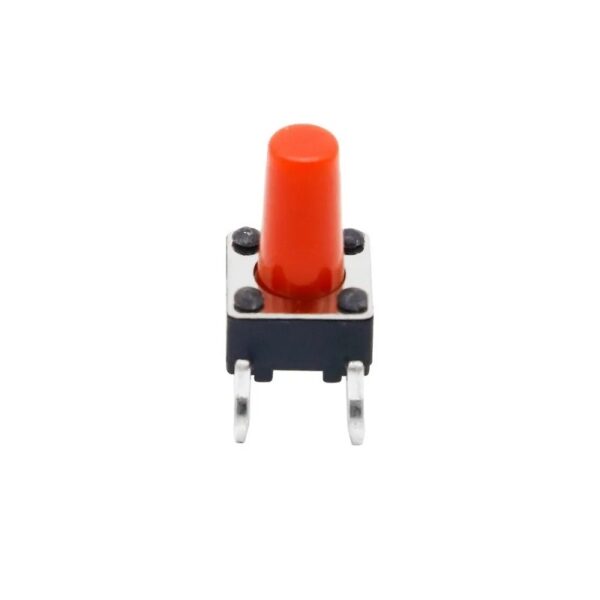6x6x13mm Tactile Push Button Switch Red - DIP Package